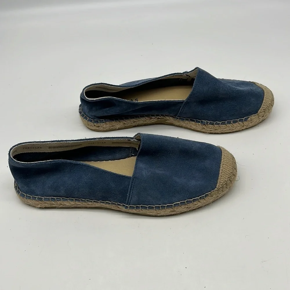 Fabiolas Blue Suede Espadrilles size EU38   US 7.5